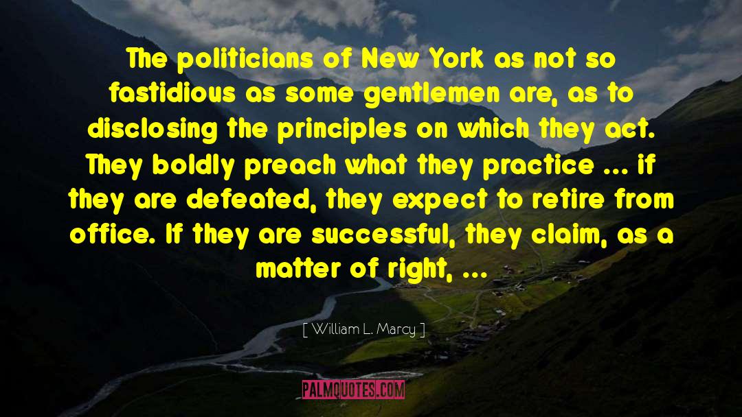 William L. Marcy Quotes: The politicians of New York