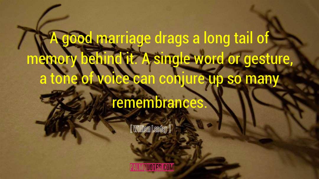 William Landay Quotes: A good marriage drags a
