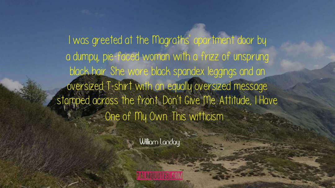 William Landay Quotes: I was greeted at the