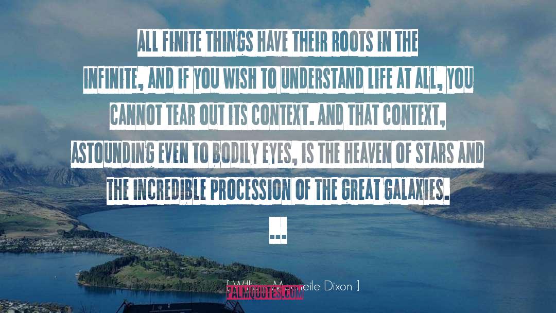 William Macneile Dixon Quotes: All finite things have their