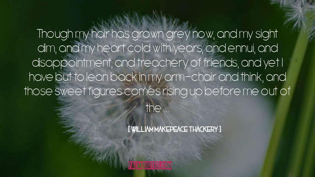 William Makepeace Thackery Quotes: Though my hair has grown