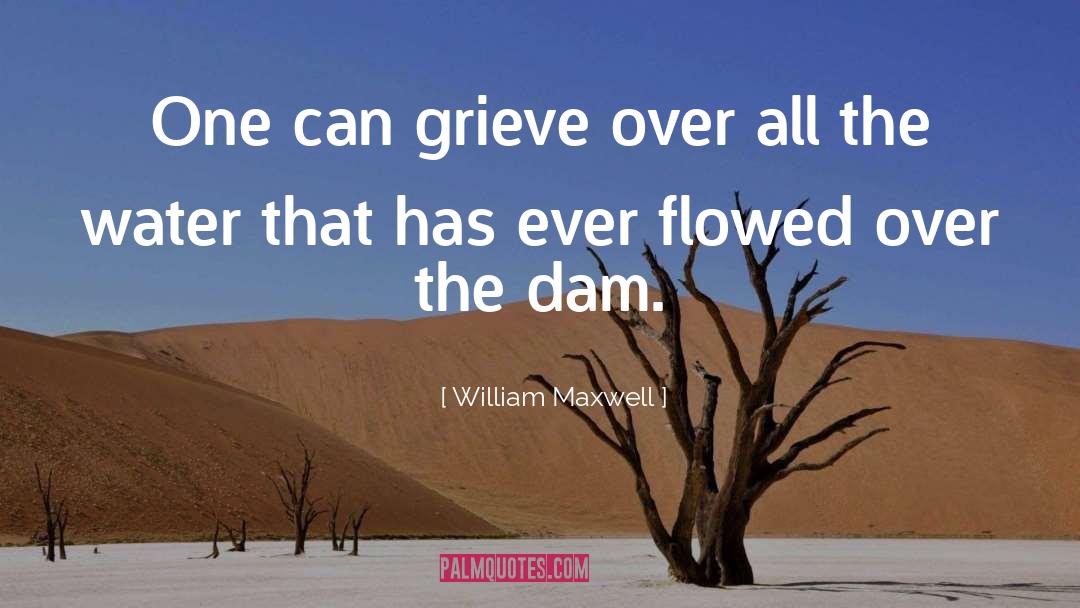 William Maxwell Quotes: One can grieve over all