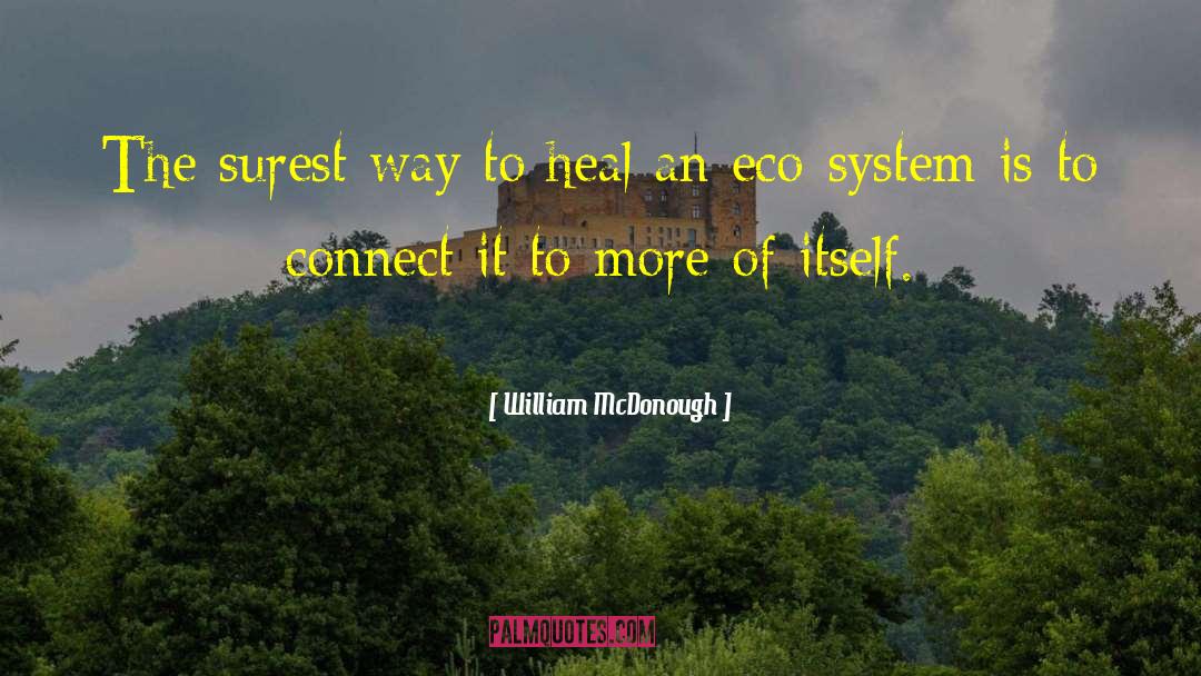 William McDonough Quotes: The surest way to heal