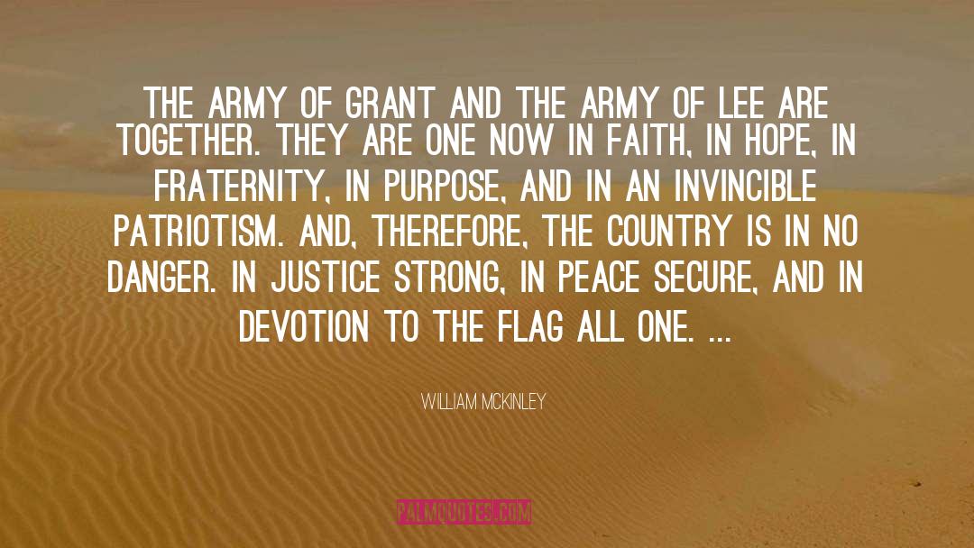 William McKinley Quotes: The army of Grant and
