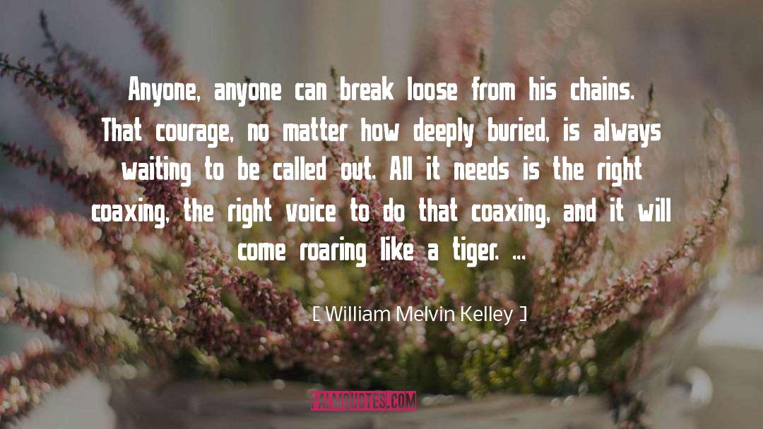 William Melvin Kelley Quotes: Anyone, anyone can break loose