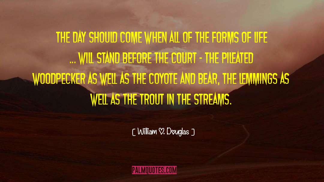 William O. Douglas Quotes: The day should come when