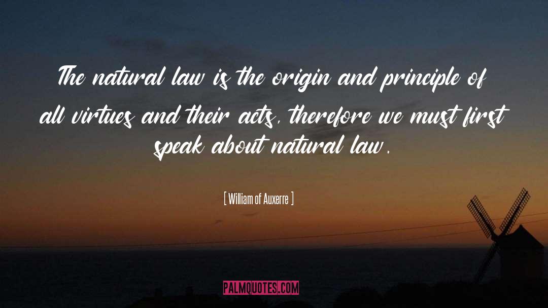 William Of Auxerre Quotes: The natural law is the