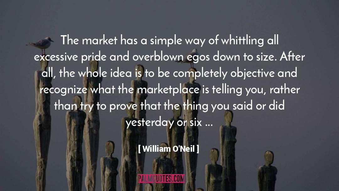 William O'Neil Quotes: The market has a simple