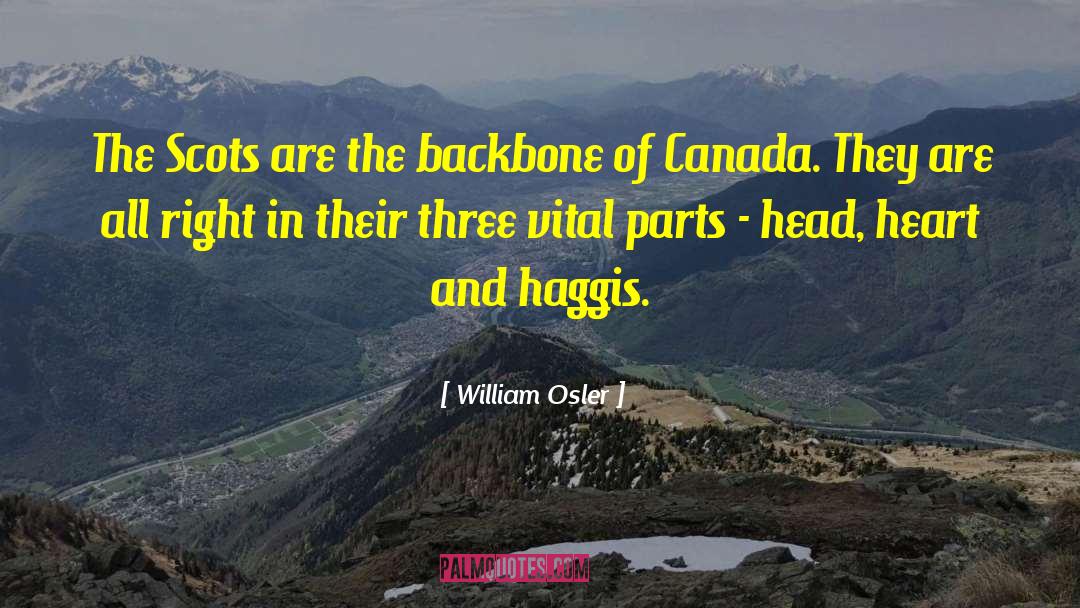 William Osler Quotes: The Scots are the backbone