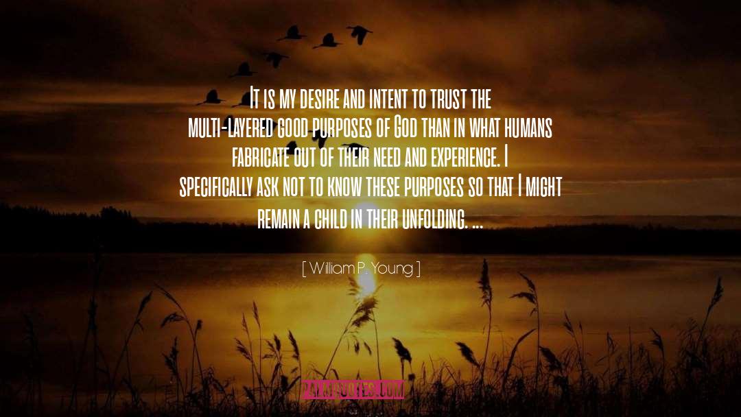 William P. Young Quotes: It is my desire and