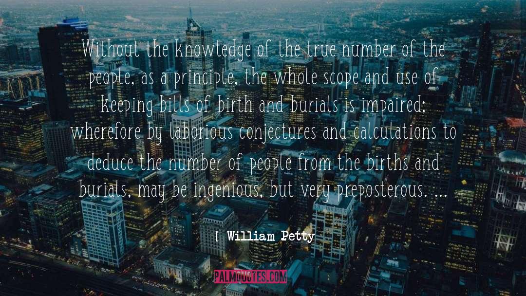 William Petty Quotes: Without the knowledge of the