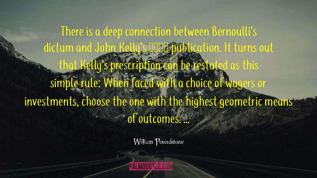 William Poundstone Quotes: There is a deep connection