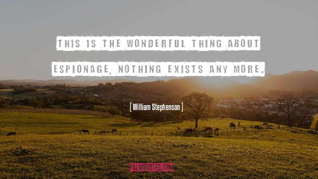 William Stephenson Quotes: This is the wonderful thing