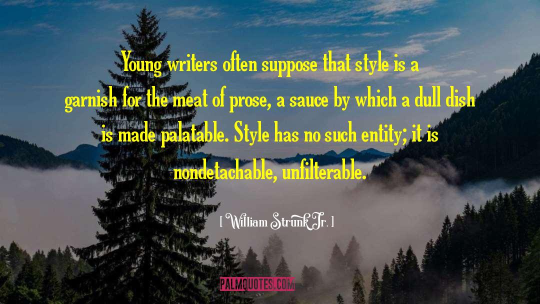 William Strunk Jr. Quotes: Young writers often suppose that