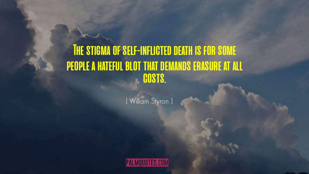 William Styron Quotes: The stigma of self-inflicted death