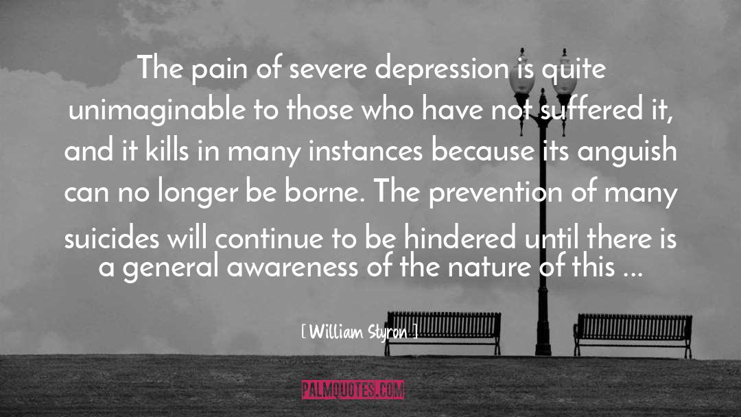 William Styron Quotes: The pain of severe depression