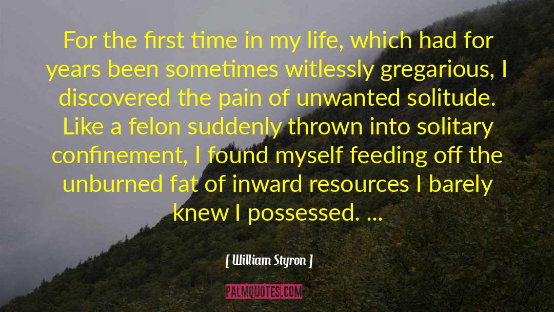 William Styron Quotes: For the first time in