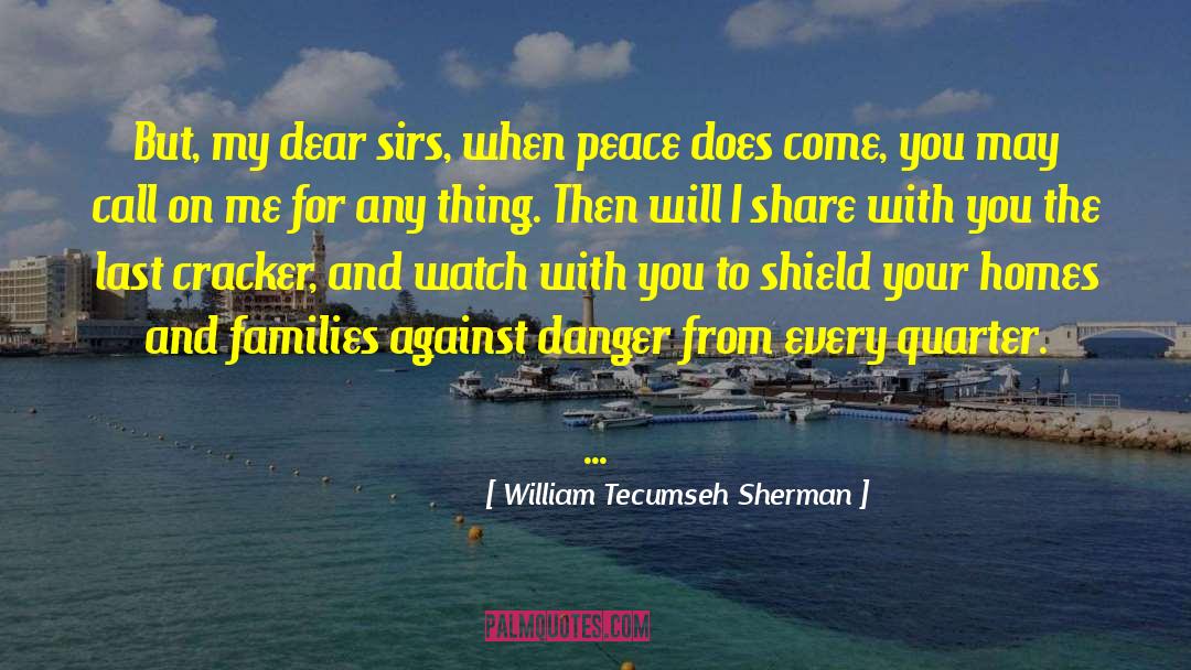 William Tecumseh Sherman Quotes: But, my dear sirs, when