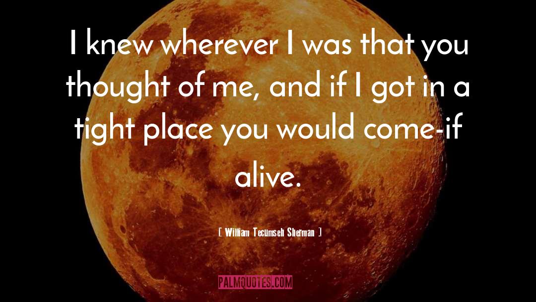 William Tecumseh Sherman Quotes: I knew wherever I was