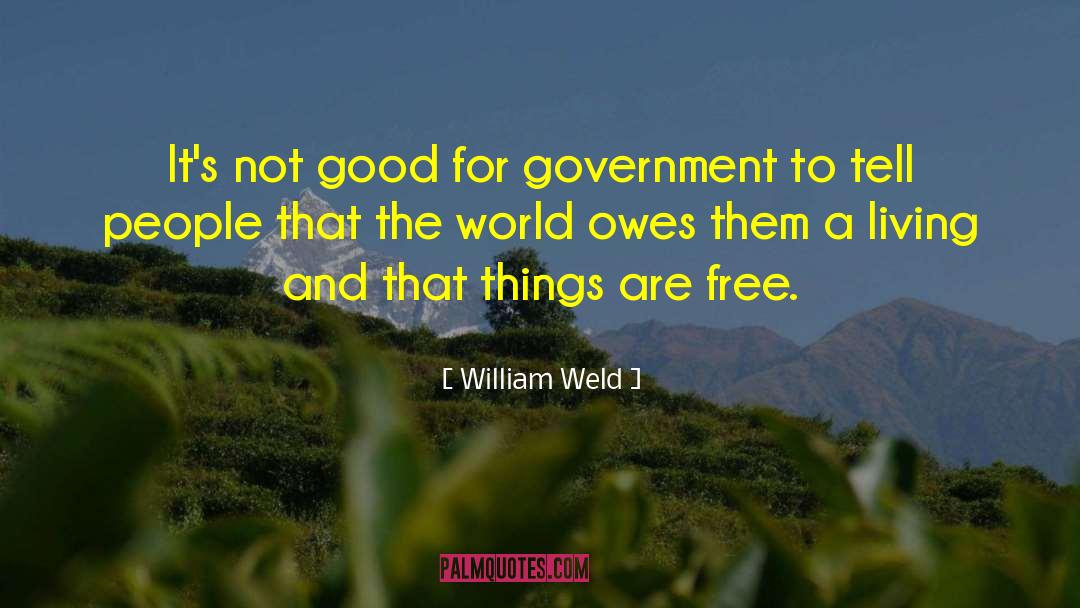 William Weld Quotes: It's not good for government