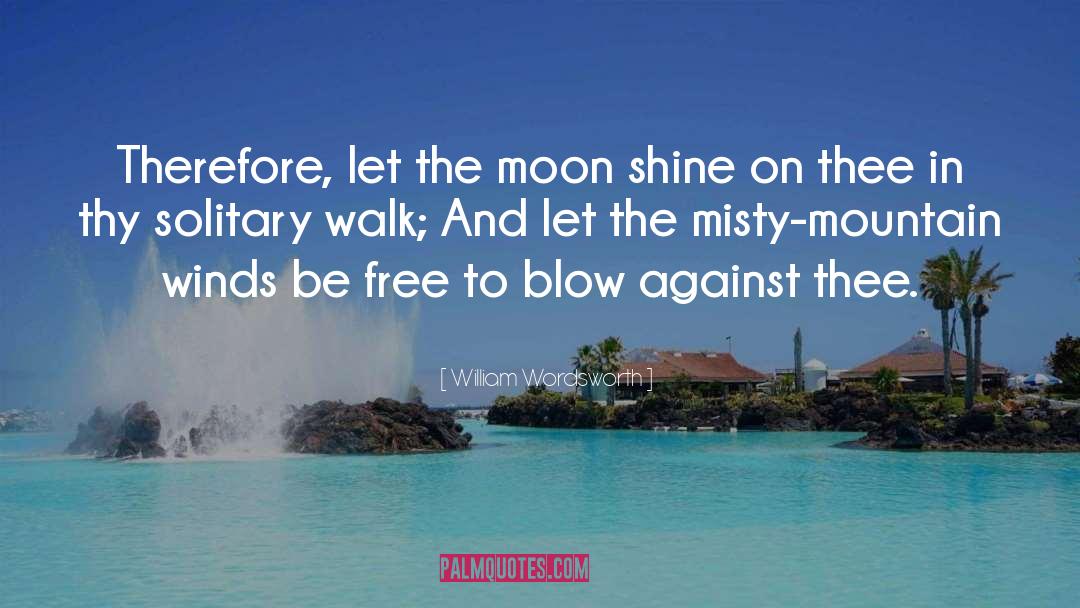 William Wordsworth Quotes: Therefore, let the moon shine