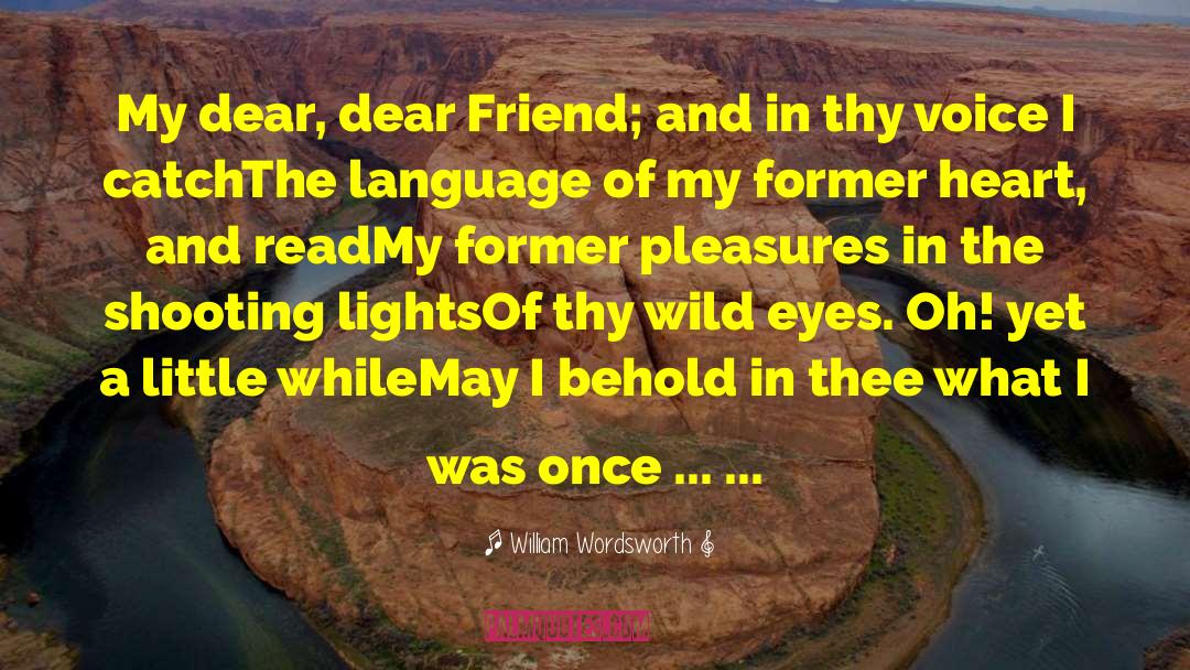 William Wordsworth Quotes: My dear, dear Friend; and