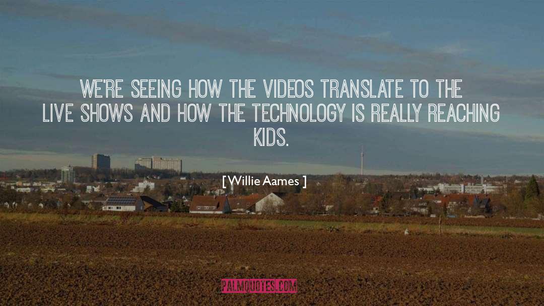 Willie Aames Quotes: We're seeing how the videos