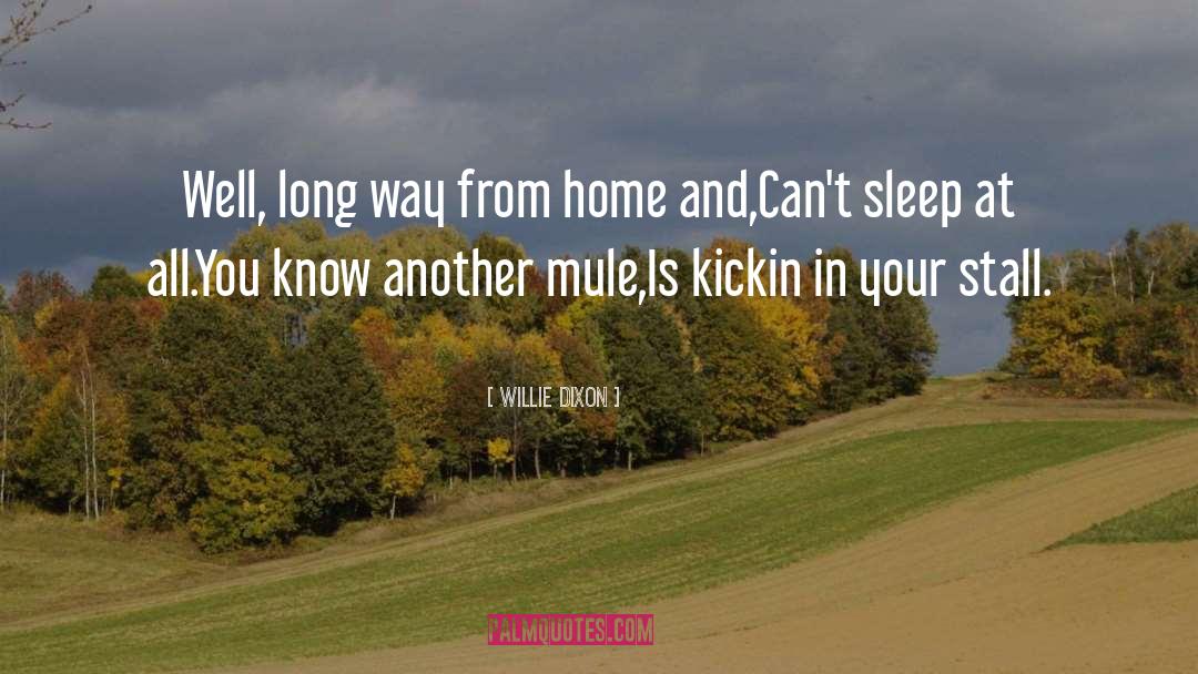 Willie Dixon Quotes: Well, long way from home