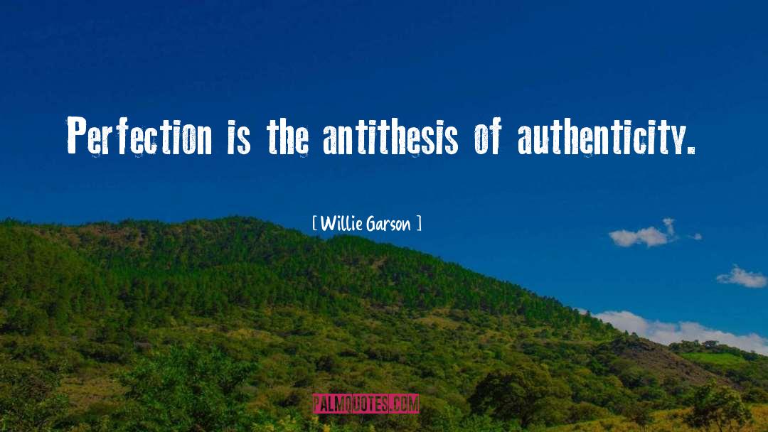 Willie Garson Quotes: Perfection is the antithesis of