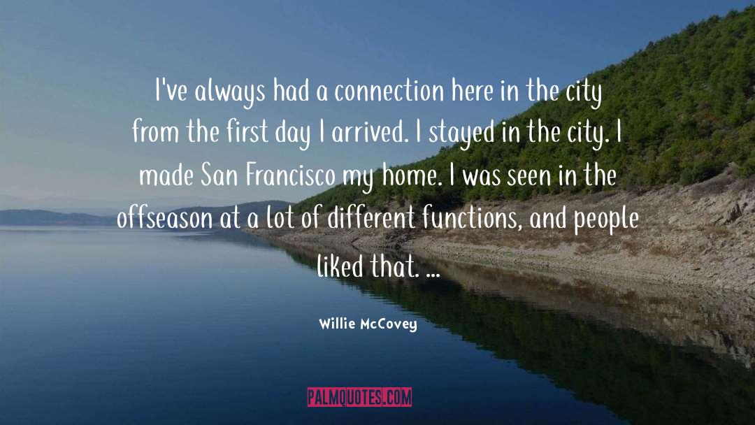 Willie McCovey Quotes: I've always had a connection