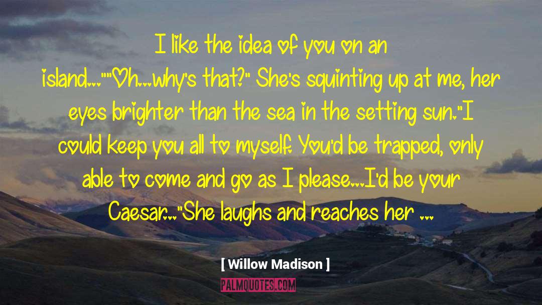 Willow Madison Quotes: I like the idea of