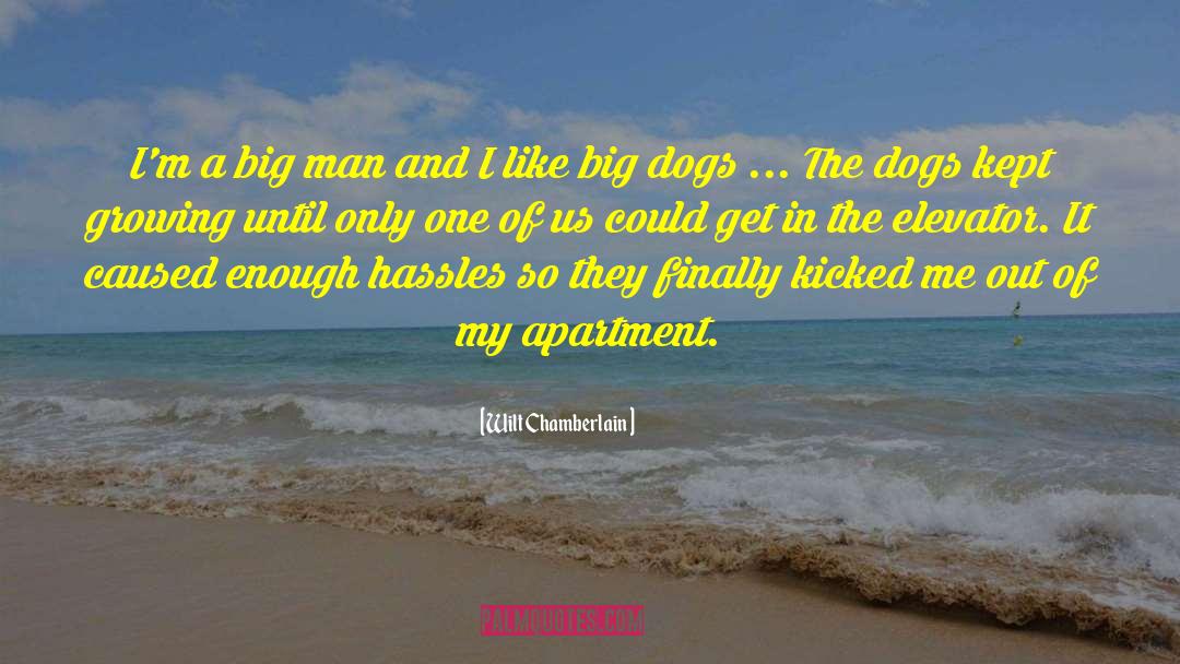 Wilt Chamberlain Quotes: I'm a big man and