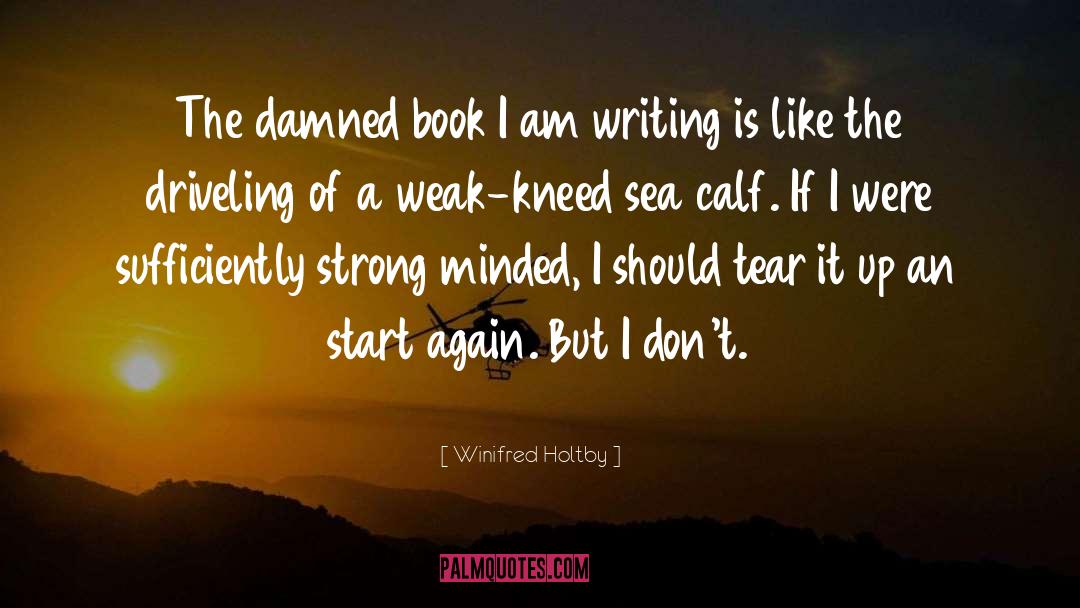 Winifred Holtby Quotes: The damned book I am