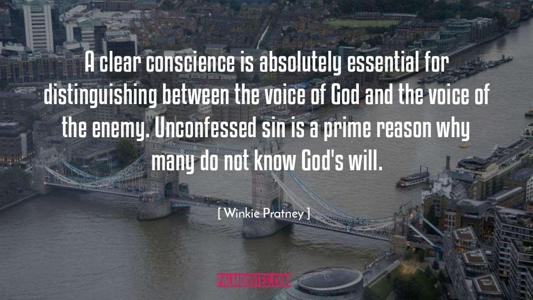 Winkie Pratney Quotes: A clear conscience is absolutely