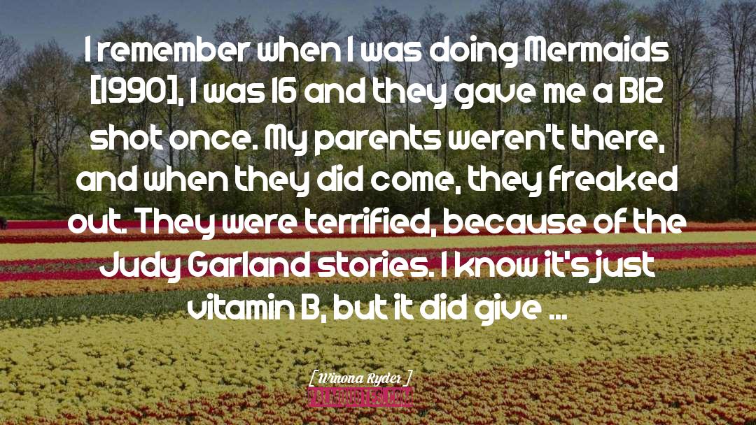 Winona Ryder Quotes: I remember when I was