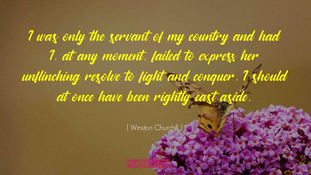 Winston Churchill Quotes: I was only the servant