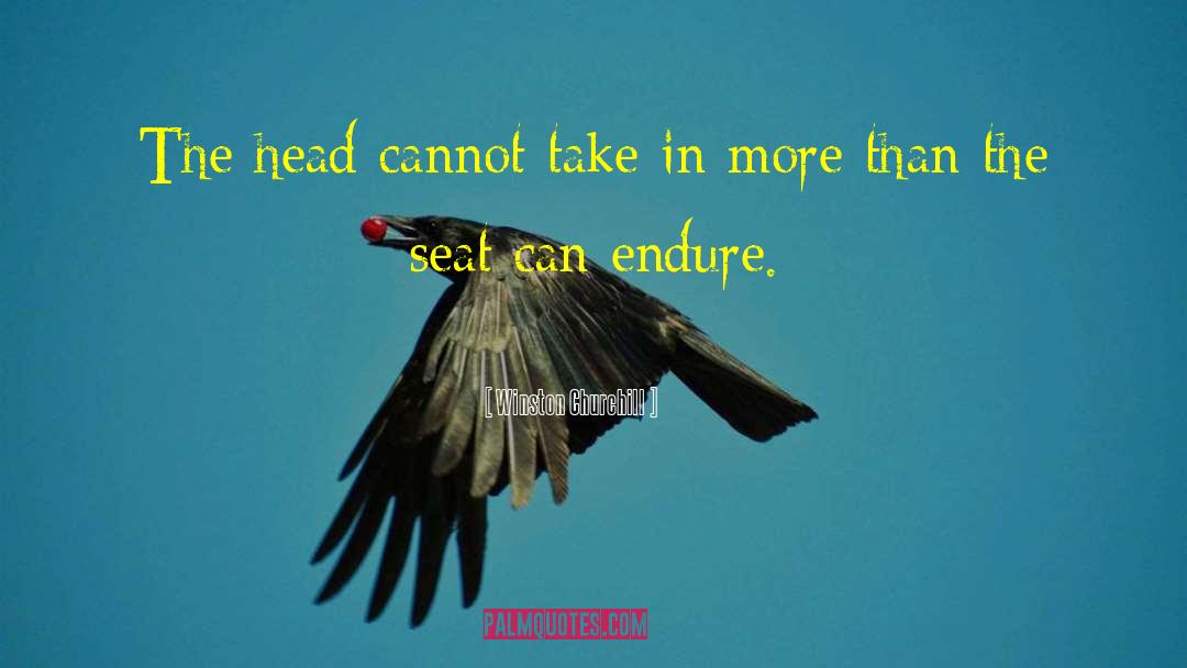 Winston Churchill Quotes: The head cannot take in