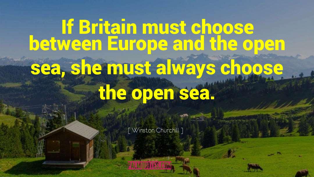 Winston Churchill Quotes: If Britain must choose between