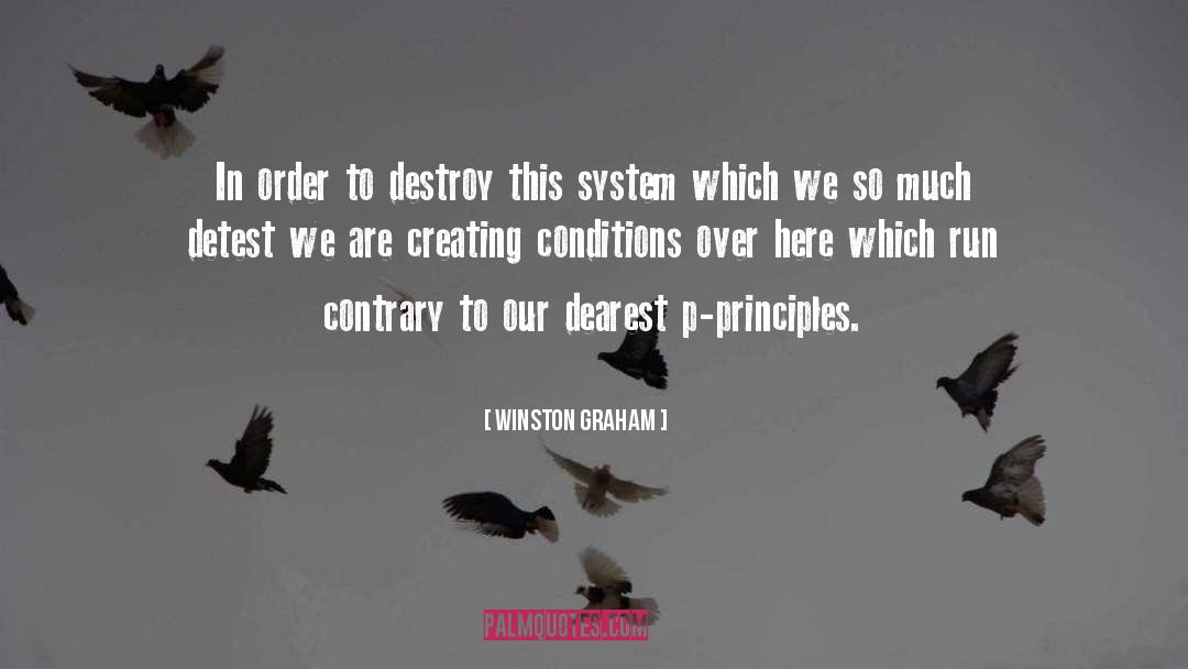Winston Graham Quotes: In order to destroy this