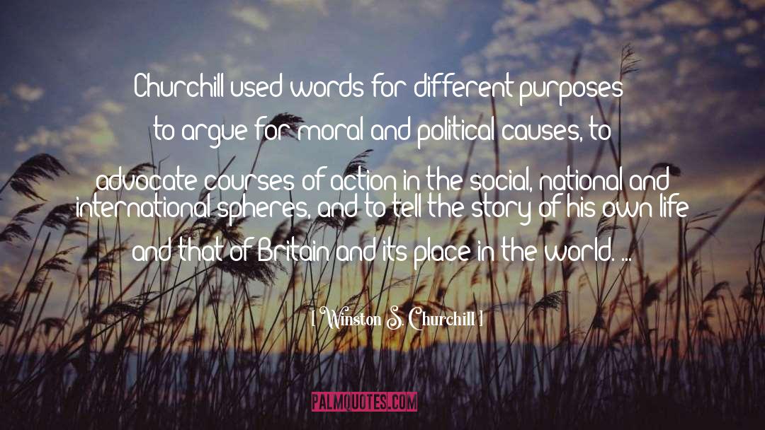 Winston S. Churchill Quotes: Churchill used words for different