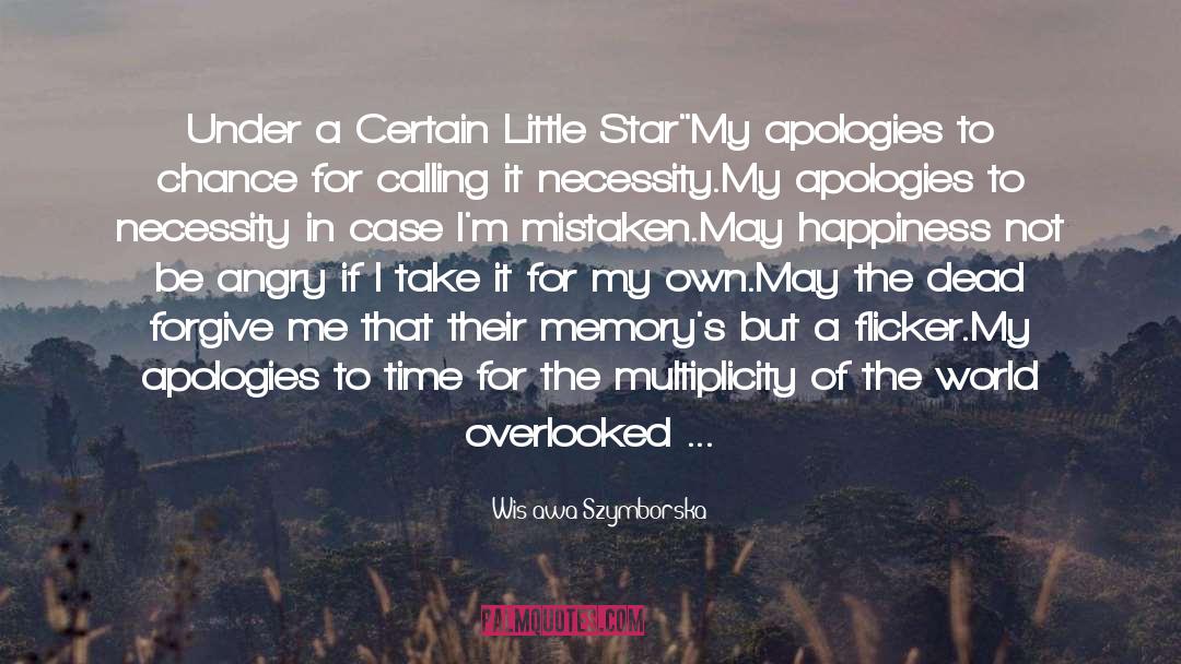 Wisława Szymborska Quotes: Under a Certain Little Star
