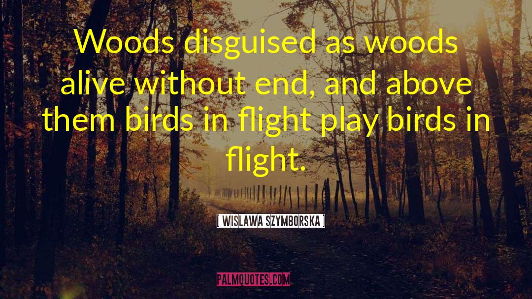 Wislawa Szymborska Quotes: Woods disguised as woods alive