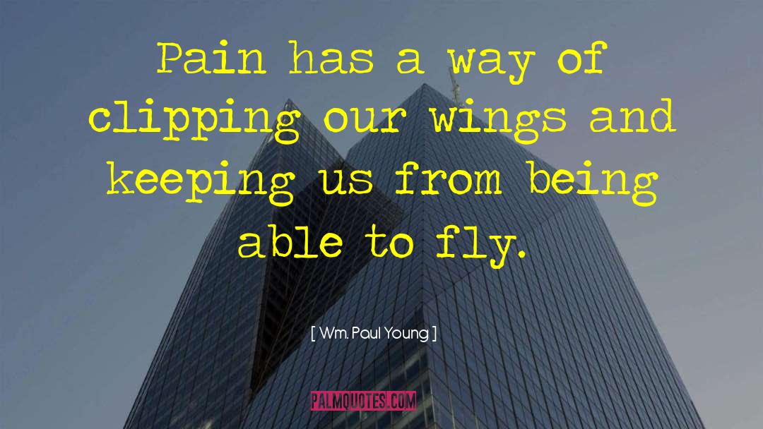 Wm. Paul Young Quotes: Pain has a way of