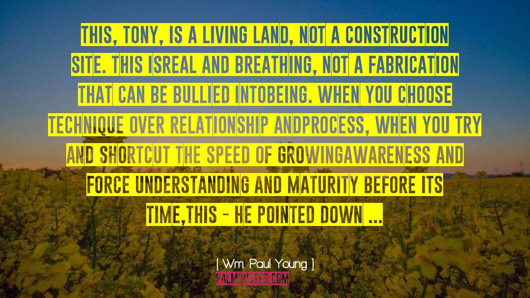 Wm. Paul Young Quotes: This, Tony, is a living