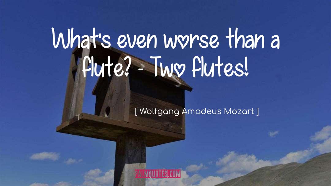 Wolfgang Amadeus Mozart Quotes: What's even worse than a