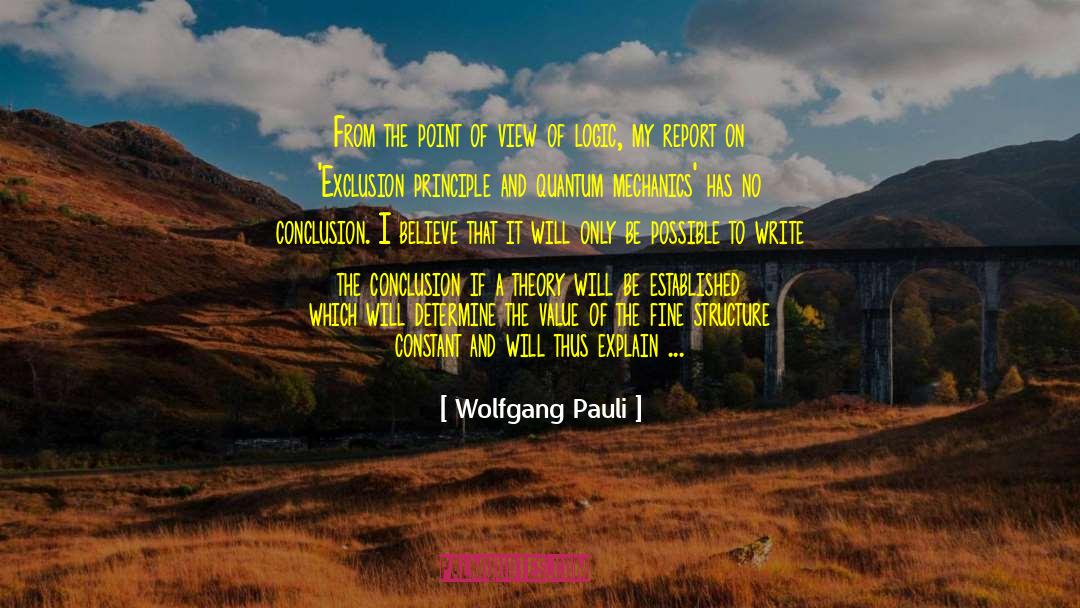 Wolfgang Pauli Quotes: From the point of view