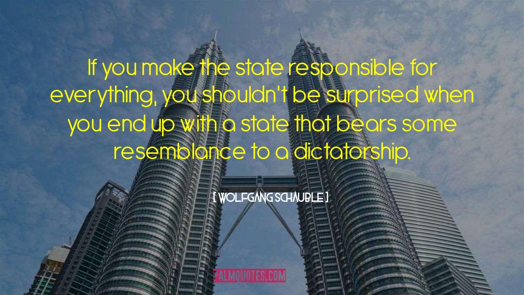 Wolfgang Schauble Quotes: If you make the state