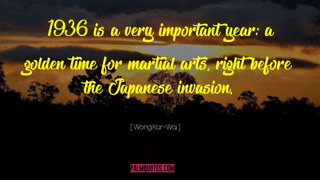 Wong Kar-Wai Quotes: 1936 is a very important