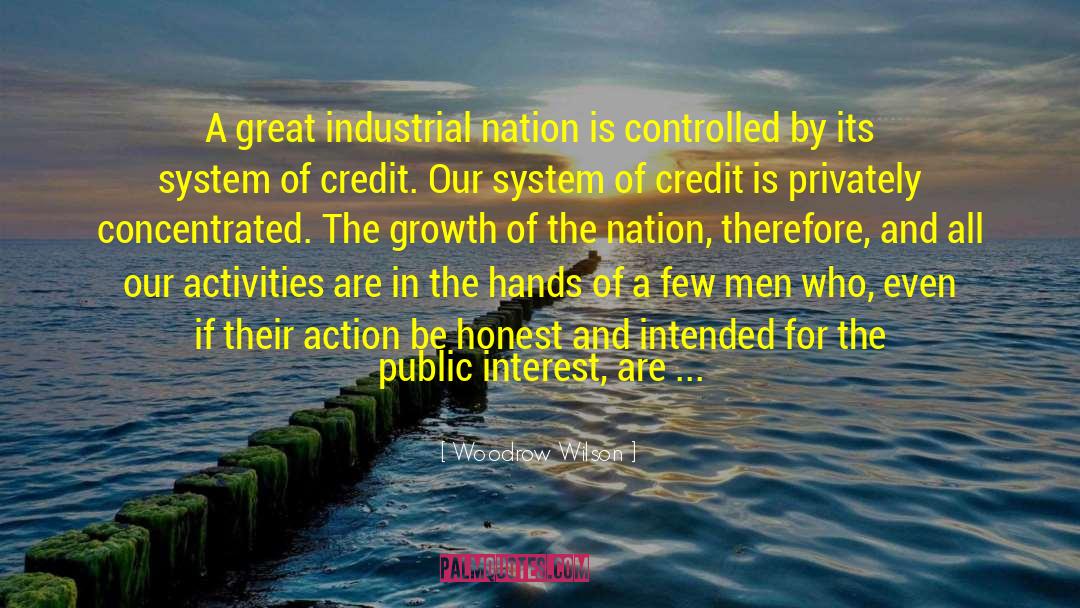 Woodrow Wilson Quotes: A great industrial nation is