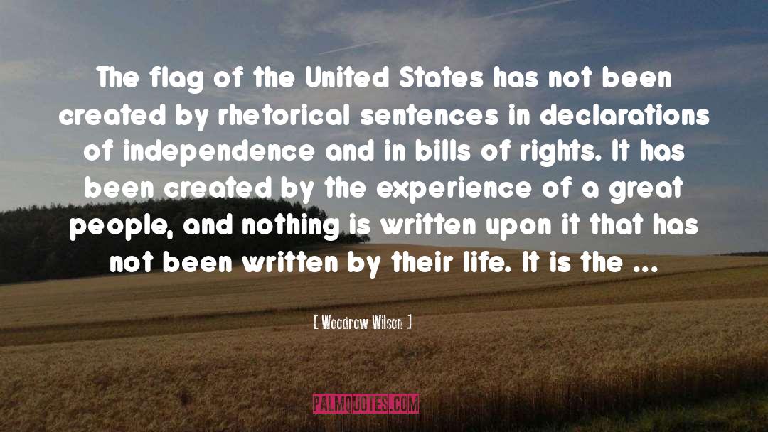 Woodrow Wilson Quotes: The flag of the United